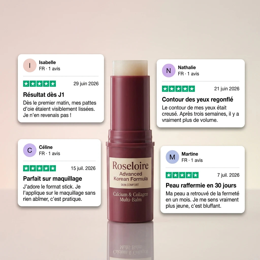 Stick Anti-Âge au Calcium & Collagène ROSELOIRE™