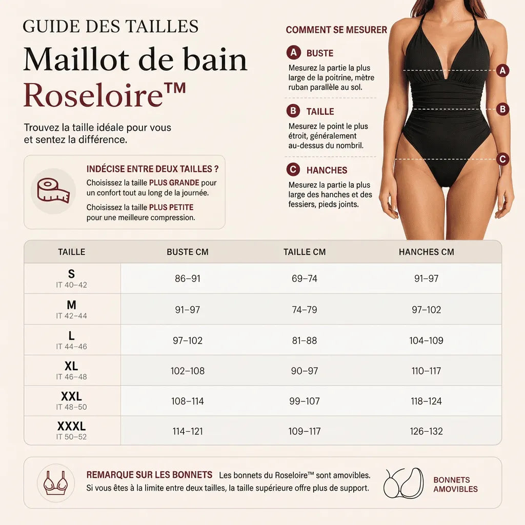 ROSELOIRE™ - Le maillot de bain dans lequel tu te sens à l'aise